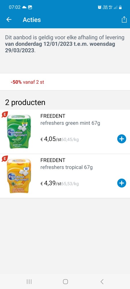 Collect and go freedent bv fresh and green mi...