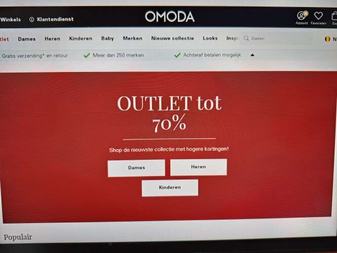 omoda.be outlet tot -70%
