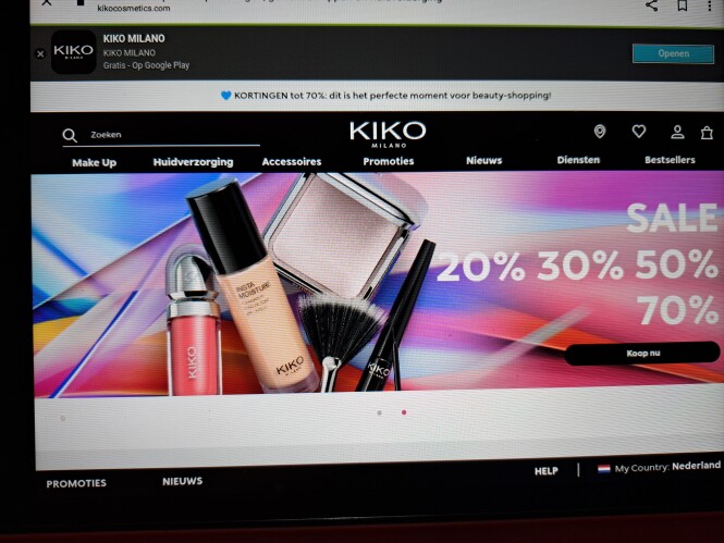 kikocosmetics.com tot -70% op geselecteerde i...