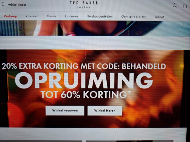 tedbaker.com 20% extra korting