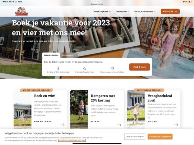Boek je kampeervakantie naar Slagharen met 25...