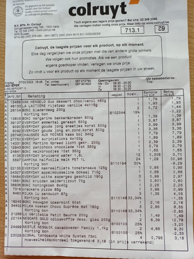 Enkele super koopjes gedaan in de Colruyt. -...