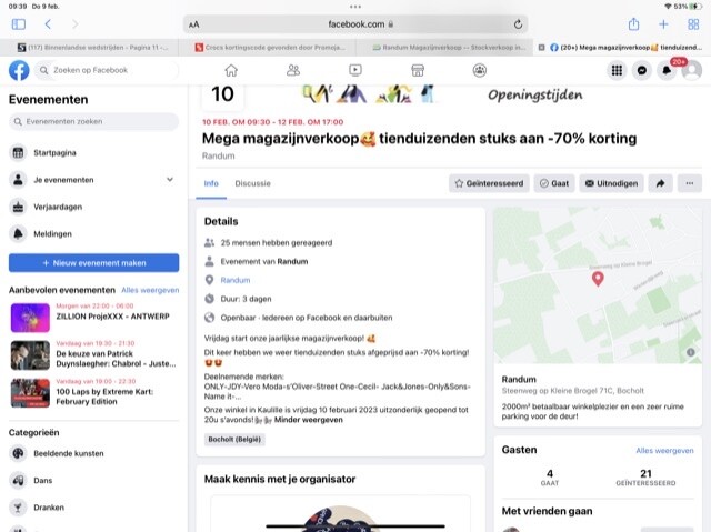 Randum Magazijnverkoop 10/11/12 februari Rand...