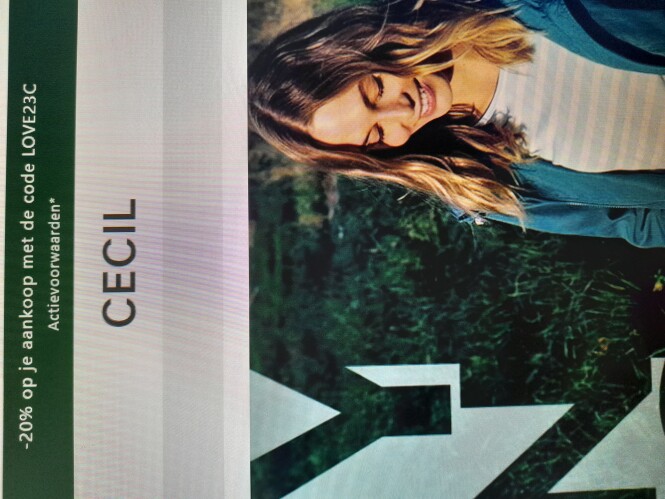 -20% op alles bij Cecil v 12/02 tem 14/02/23...