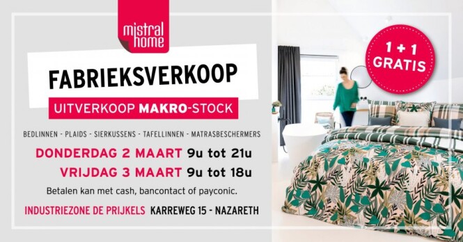 Fabrieksverkoop Mistral Home (dekbedovertrekk...