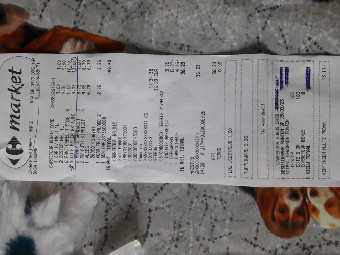 Carrefour marke Harry sandwiches 1+1gratis Pa...