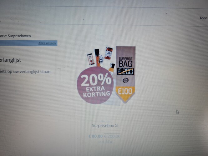 Bij oilvinegar.be nu de surprisebag aan 80€ i...