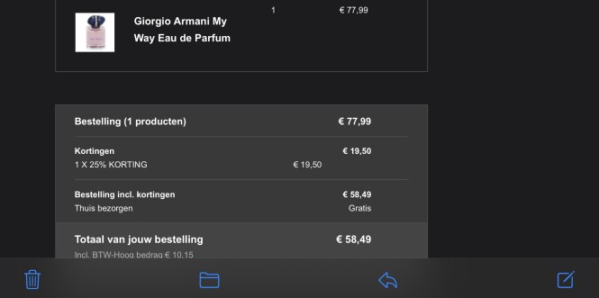 Vanavond -25% op een artikel naar keuze onlin...