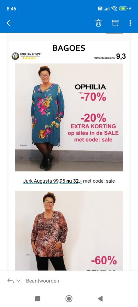 20% extra korting bovenop de sale tot -70% bi...