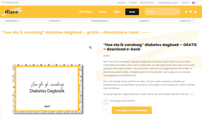Het “Hoe sta ik vandaag” diabetes dagboek is...