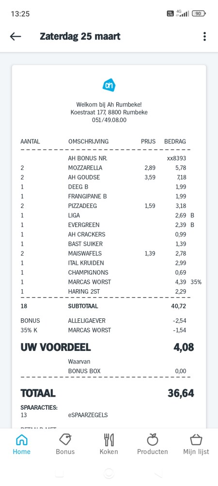 €4,08 korting bij Albert Heijn: 1+1 gratis op...