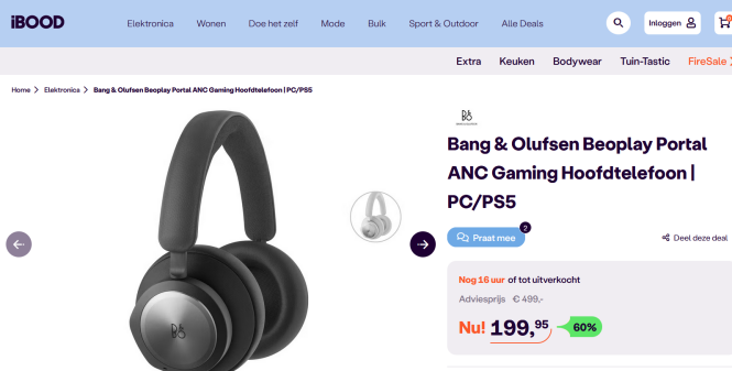 Bij Ibood Bang & Olufsen Beoplay Portal ANC G...