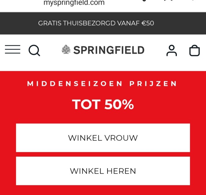 myspringfield.com middenseizoen tot -50% op e...