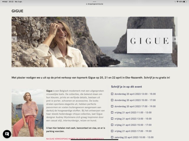 Gigue ✅ Dameskledij Elke inschrijving is ge...