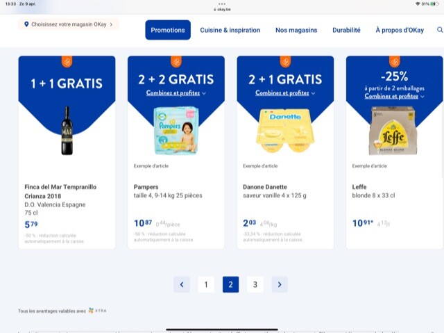 1+1 actie bij https://www.okay.be/nl/promotie...