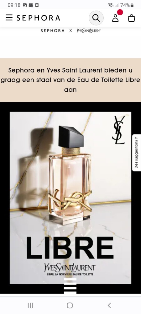 Vraag hier je gratis staaltje aan v Libre, ee...