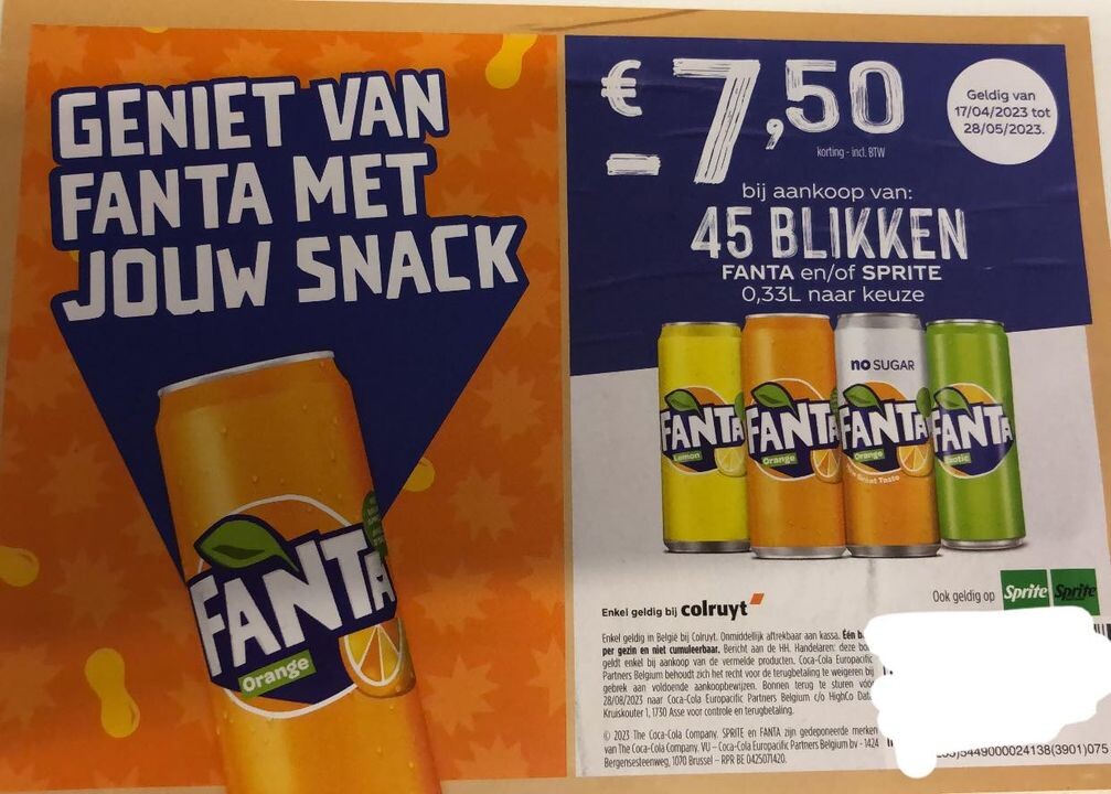 Vandaag deze bon ontvangen aan de kassa bij C...