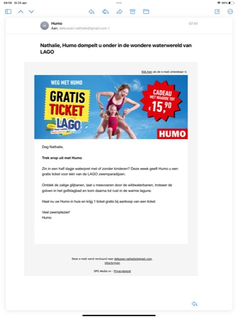 Haal nu een Humo in huis en krijg 1 ticket vo...