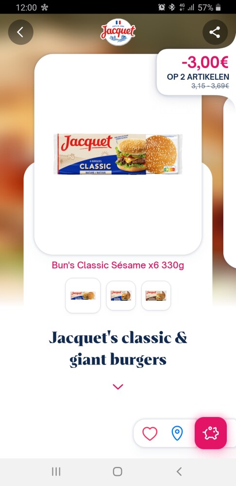 Via de shopmium app heb je broodjes van Jacqu...