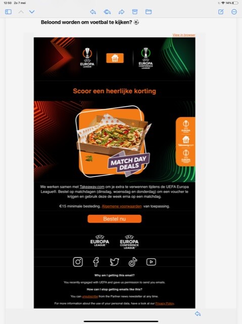 We werken samen met Takeaway.com om je extra...