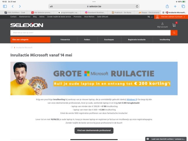 Krijg een prachtige inruilkorting bij aankoop...