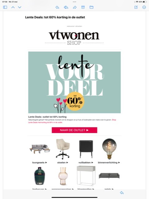 Lente Deals: tot 60% korting in de outlet Op...
