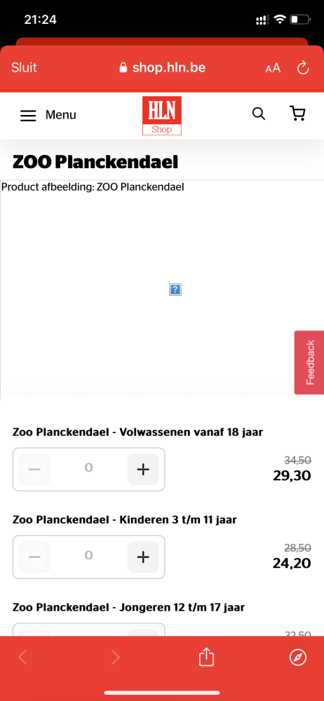Een mooie korting via HLN gespot. Zoo Plancke...