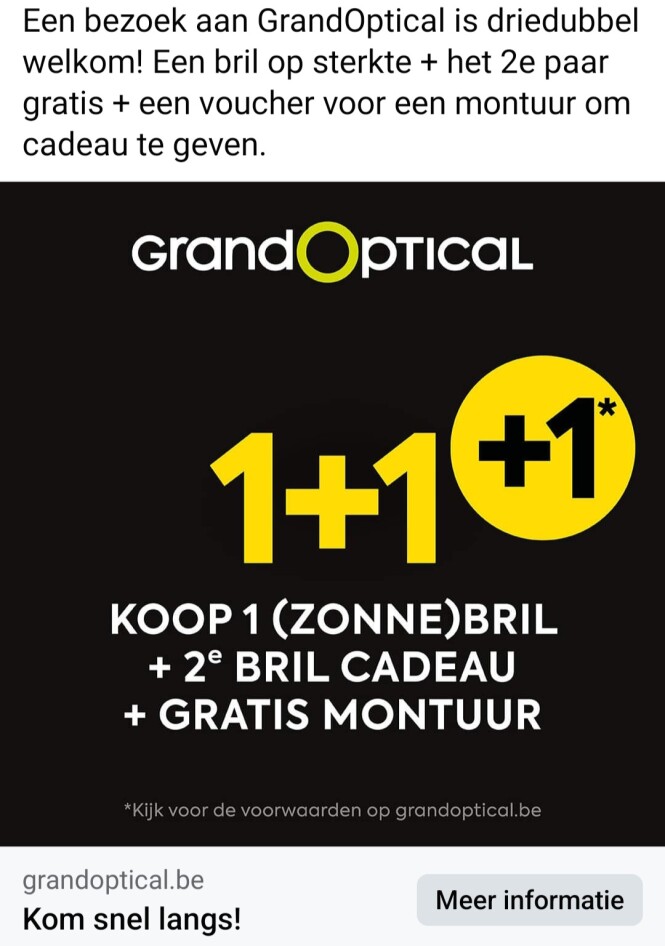 Een bezoek aan GrandOptical is driedubbel wel...