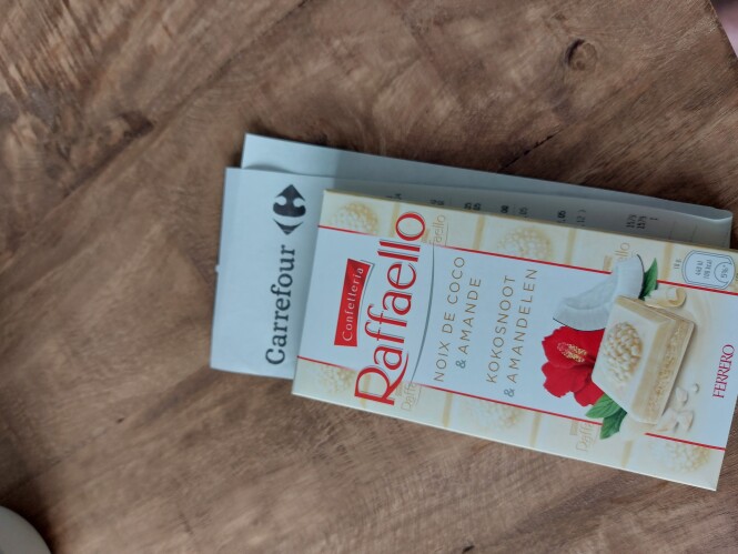 Raffaello chocolade (t.w.v. €2,09) 100% terug...