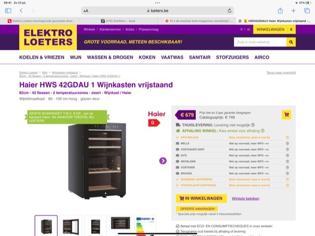 GRATIS WIJNPAKKET T.W.V. €100 , van de fabrik...