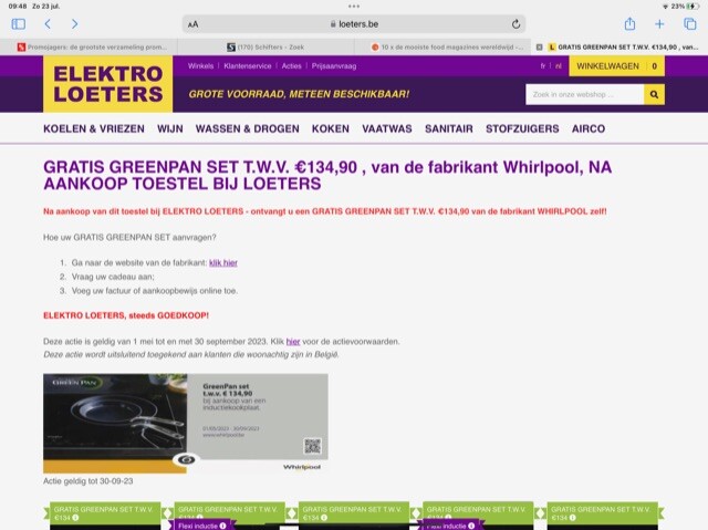 Gratis GreenPan set ter waarde van € 134,90 K...