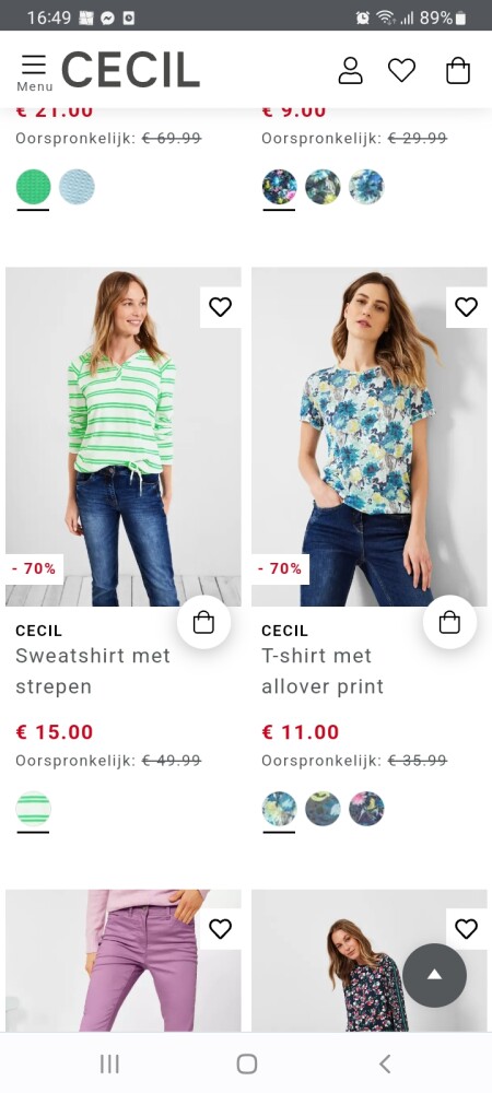 Tot 70% korting op zomercollectie bij Cecil t...