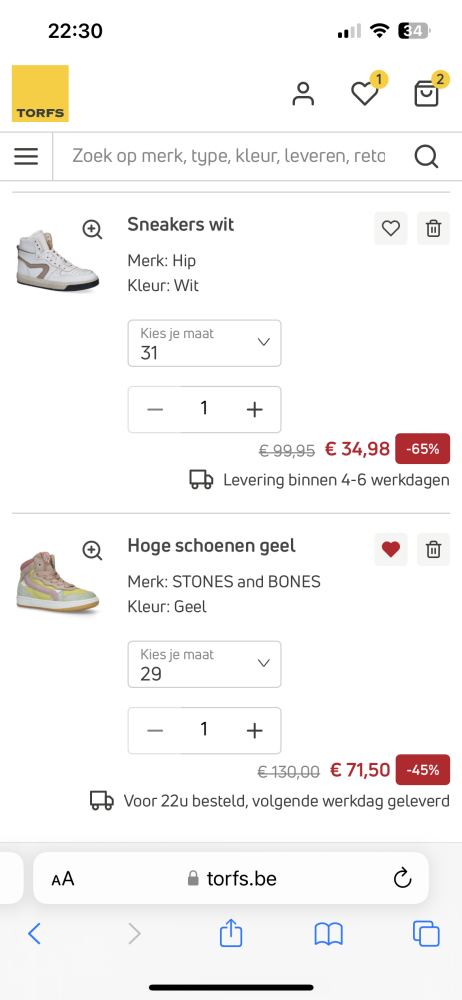 Laatste uren solden bij Torfs: -15% bovenop d...