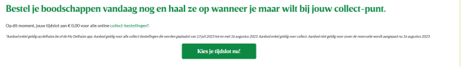 bij delhaize nu ook deals alleen als je onlin...