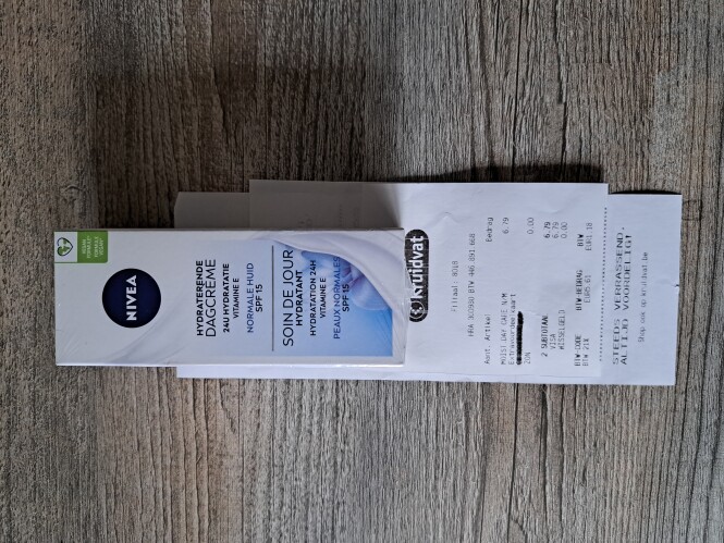 Kruidvat 100% terugbetaald nivea dagcreme. 2d...