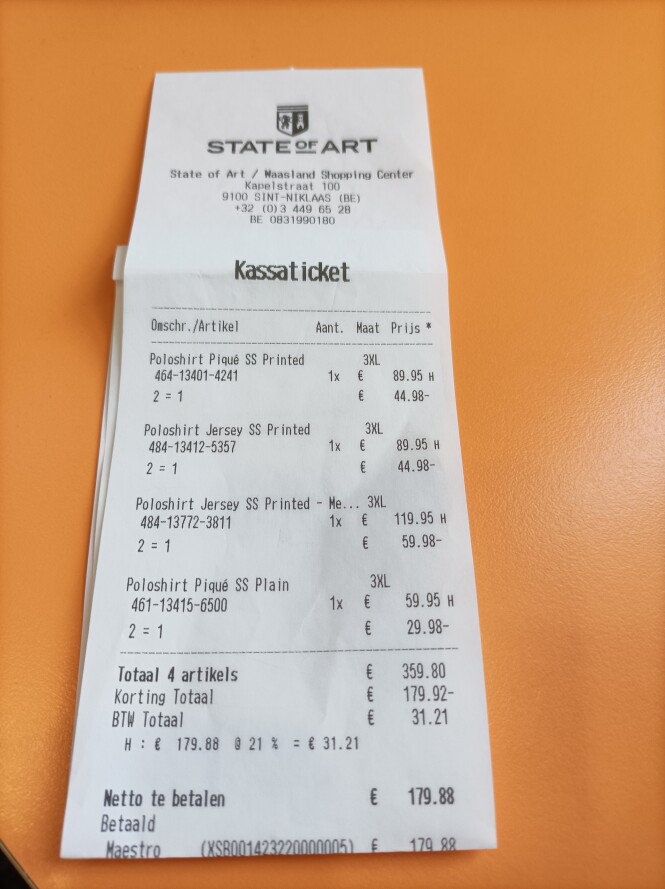 €179,92 korting bij state of art door de acti...