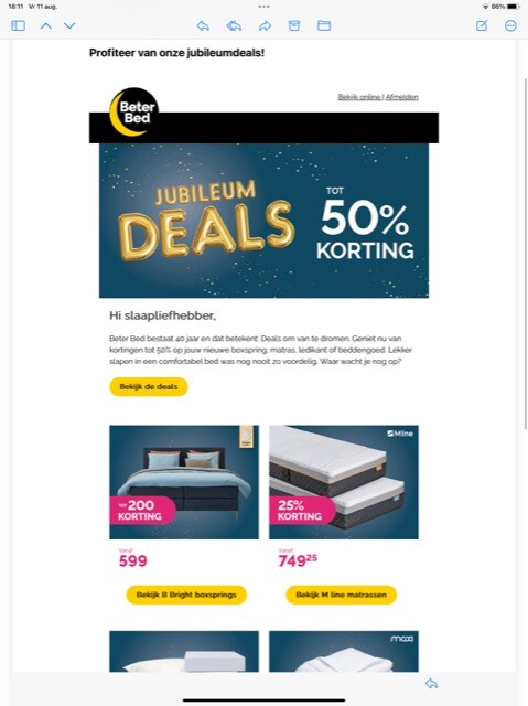 Beter Bed bestaat 40 jaar en dat betekent: De...