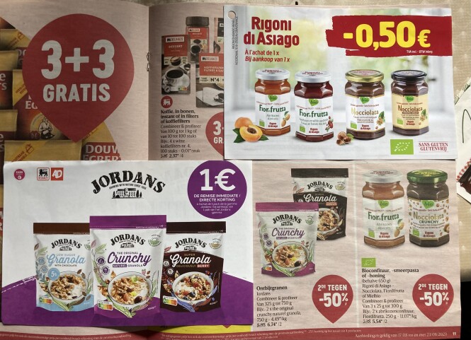 Delhaize vanaf donderdag 17/8 Jordans Ontbij...