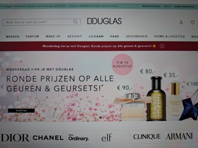 douglas.be moederdag vier jemet Douglas rond...