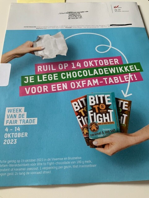 Ruil op 14 oktober je lege chocoladewikkel vo...