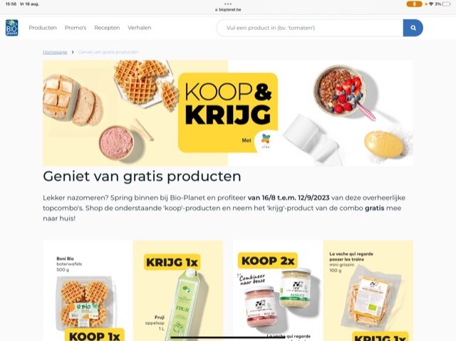 Spring binnen bij Bio-Planet en profiteer van...