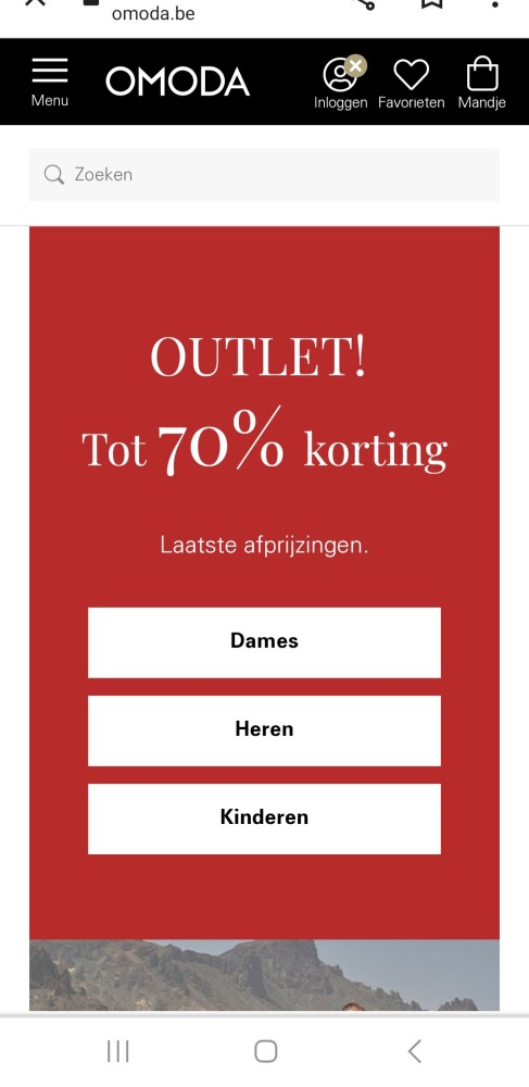omoda.be outlet tot 70% korting