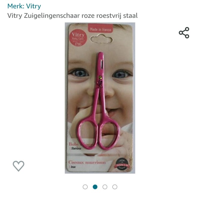 Vitry nagelschaartje met gleuf voor baby's €1...