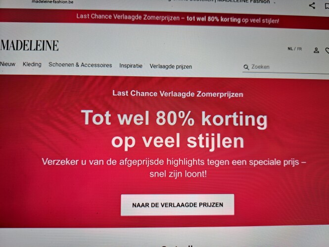 madeleine-fashion.be tot wel 80% korting om e...