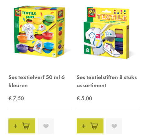 Bij de Banier is er nu een actie op 2 setjes...