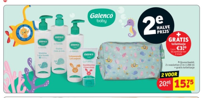 Kruidvat galenco baby 2e halve prijs + gratis...