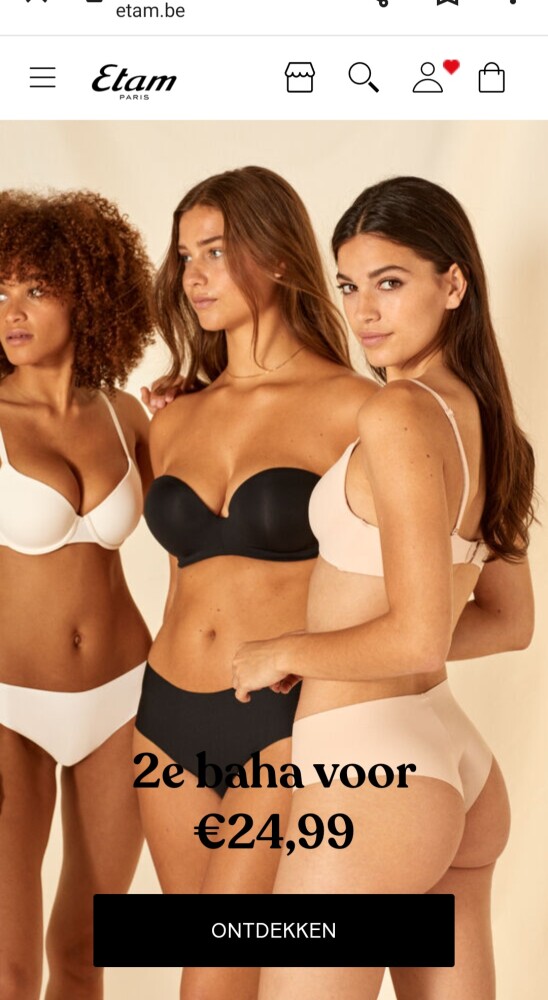 etam.be 2e beha voor €24,99
