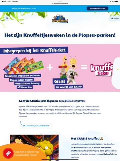 Tijdens de Knuffeltjesweken van 1 tot en met...