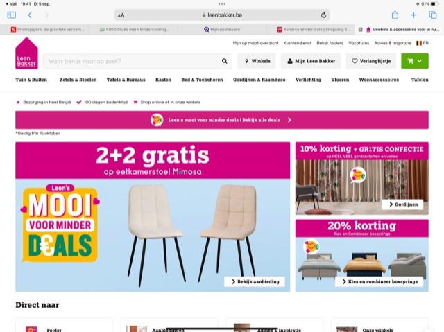 2+2 gratis bij https://www.leenbakker.be/nl E...