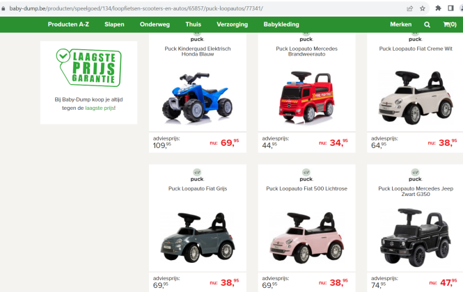 Mooie kortingen op verschillende loopwagentje...